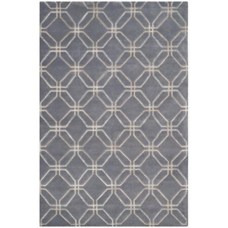 Safavieh 6 x 9 ft. Medium Rectangle Contemporary Tibetan Blue Hand Knotted Rug TB051C-6
